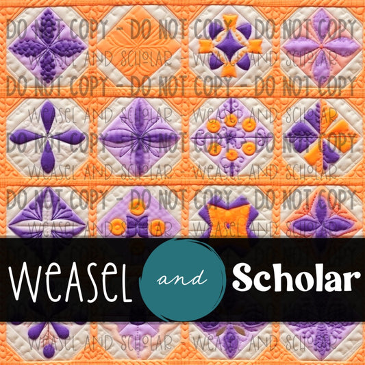 Halloween Quilt Pattern 8, Seamless Design