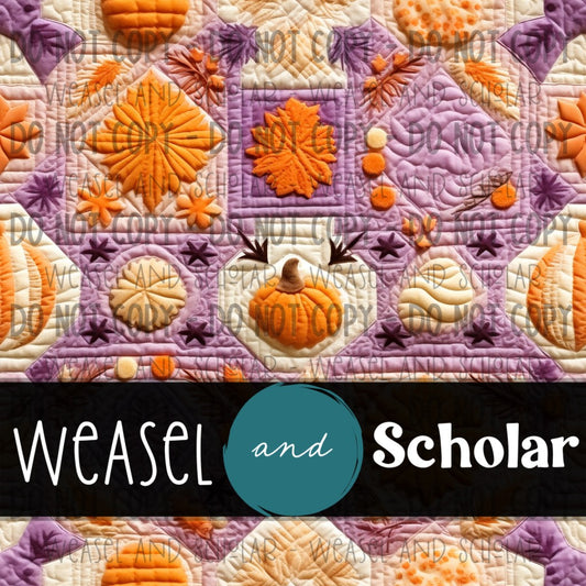 Halloween Quilt Pattern 5, Seamless Design