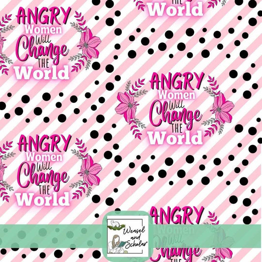 Angry Women Will Change the World Seamless Digital File