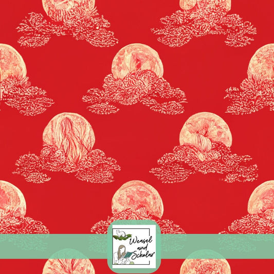 Blood Moon Pattern, Seamless Digital File, Repeating, Tileable Pattern