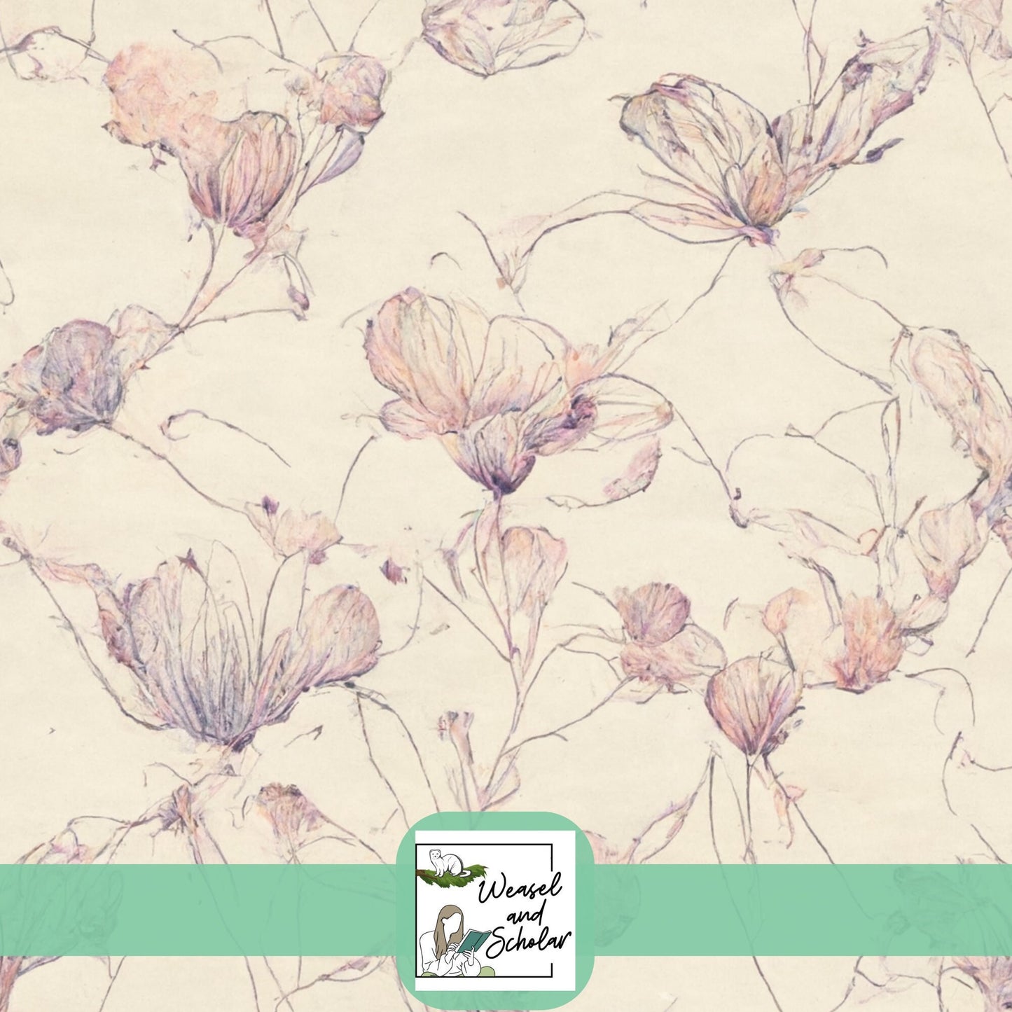 Dainty Flowers Pattern, Seamless Digital File, Repeating, Tileable Pattern