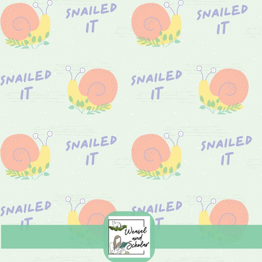 Snailed It Seamless Digital File